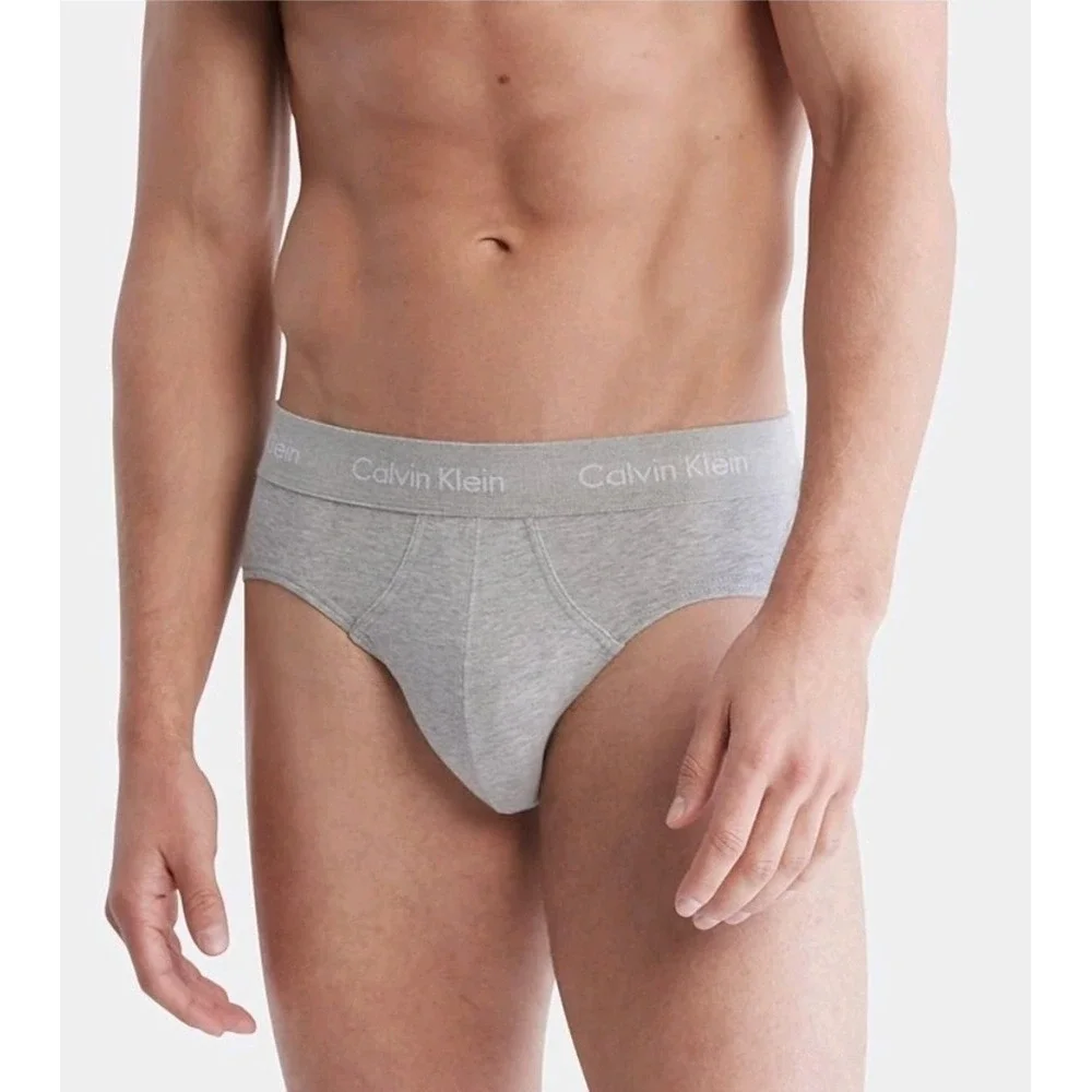 Calvin Klein 3 Pack Classic Cotton Stretch Hip Briefs Men's Size‎ XXL 44-46